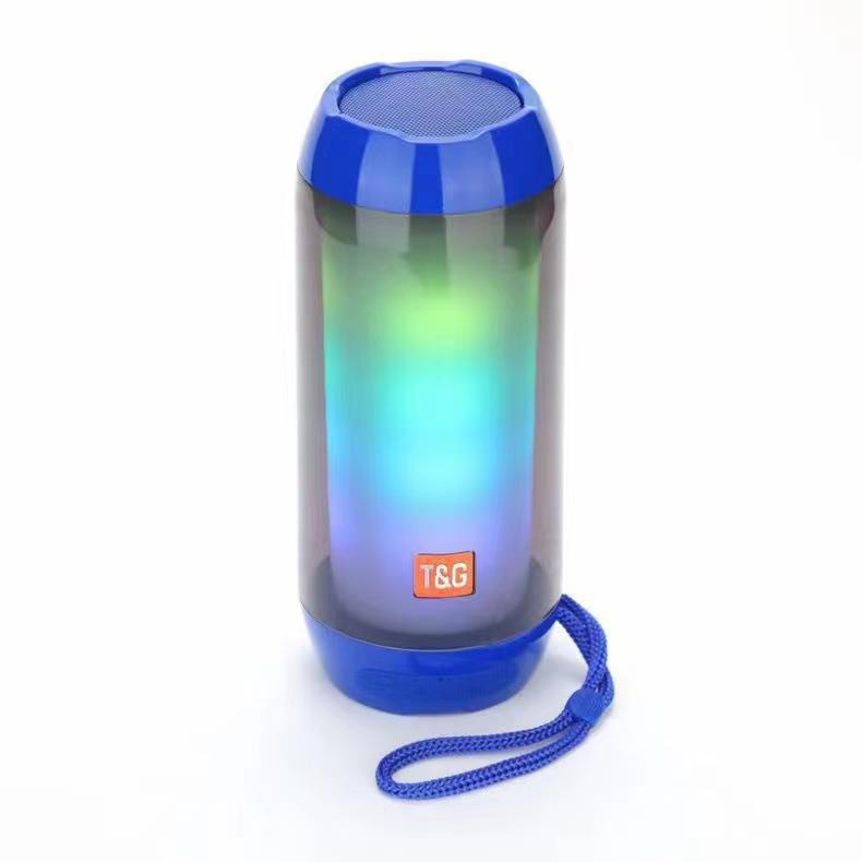 Jaunais TG643 Bluetooth skaļrunis ir ērti pārnēsājams, ar septiņām stilīgām RGB gaismām un dinamisku 3D stereo skaņu._voghion.com