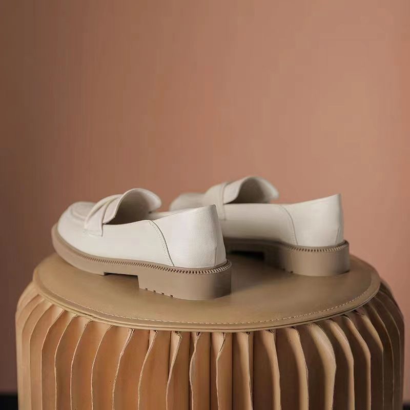 Small Leather Women's Niche Design Sense, 2025 Spring And Autumn Single Shoes, Soft Leather, Comfortable Flat Bottom,_voghion.com