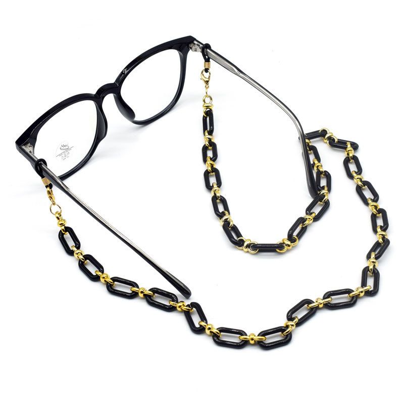 75CM Personalized Candy Color Acrylic Resin Mask Choose Glasses Chain_voghion.com