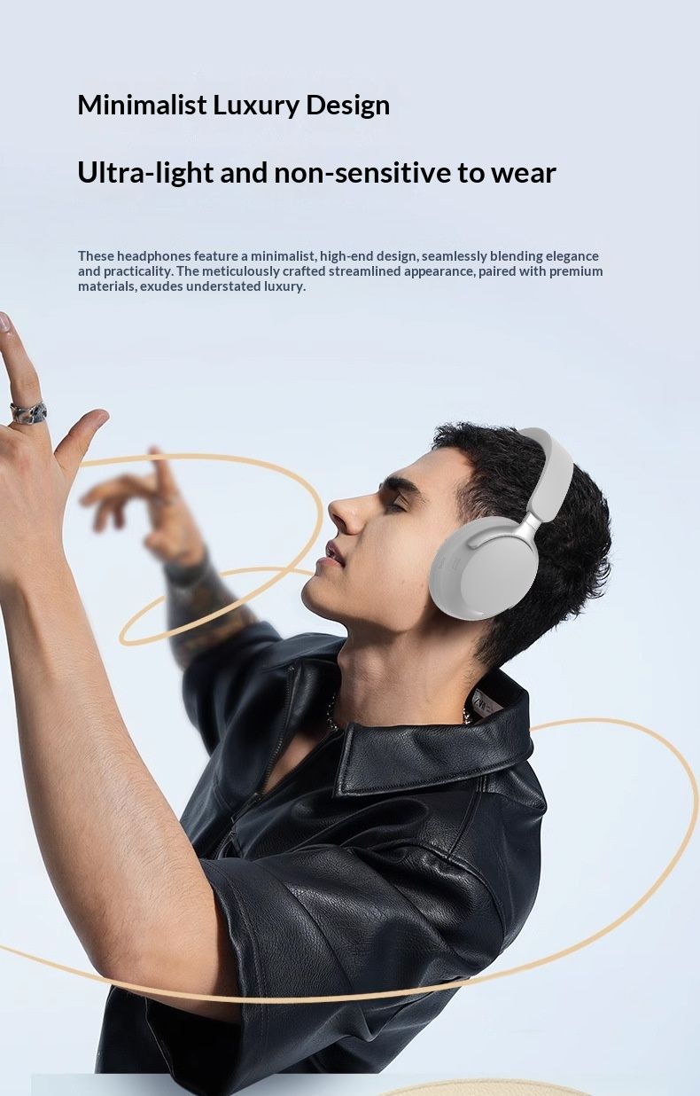 Neue Bosee/P55 ULTRA Kopfhörer mit 3D-Stereo-Ohrpolstern, kabelloser Geräuschunterdrückung und Bluetooth für den Außenbereich, Geschenkidee_voghion.com