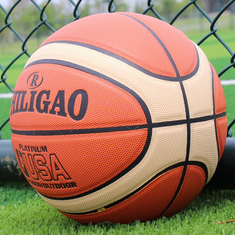 Basketball Echtes Rindsledergefühl Drinnen und Draußen Verschleißfest Nr. 7 Wettkampfball für Erwachsene 6 Studentinnen 5 Kinder_voghion.com