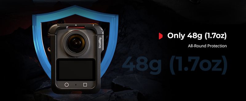 Smallrig Cage Dji Osmo 360 Action-Kamera mit Objektivschutzunterstützung, Silikon-Schutzhülle nur 48 g für den Außenbereich_voghion.com