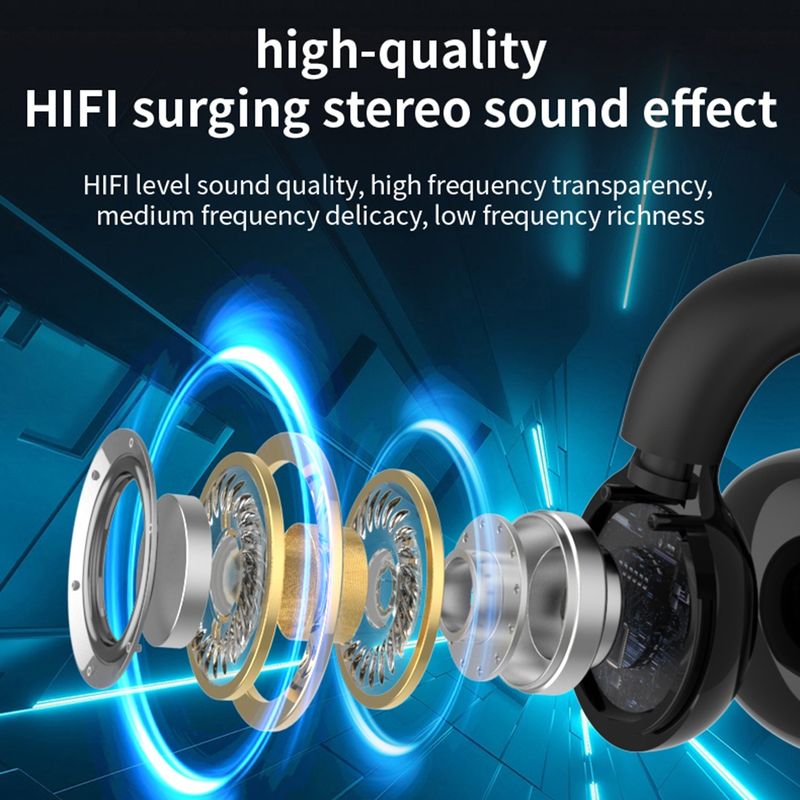 Clip Ear Stereo External Sound Without Hurting Ear Business Sports Model Bluetooth Earphones(Pink)_voghion.com