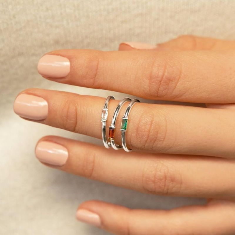Anello in argento sterling S925 per donna con pietra portafortuna di dicembre, squisito design di nicchia, stile di design di alta gamma_voghion.com