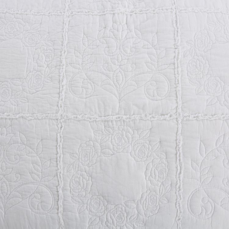 Rosen-Bettwäscheset – Tagesdecken, leichte Sommersteppdecke, Tagesdecke für alle Jahreszeiten – 3-teilig (1 Steppdecke, 2 Kissenbezüge)_voghion.com