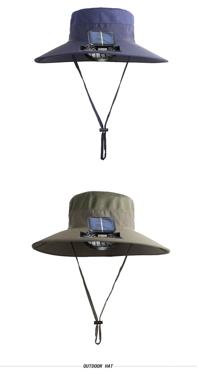 Solarbetriebener Kühlventilatorhut für Kinder – Sonnenschutz mit LSF 50+ und wiederaufladbarem Nackenventilator (leicht und verstellbar für Jungen und Mädchen, Spielen im Freien)_voghion.com