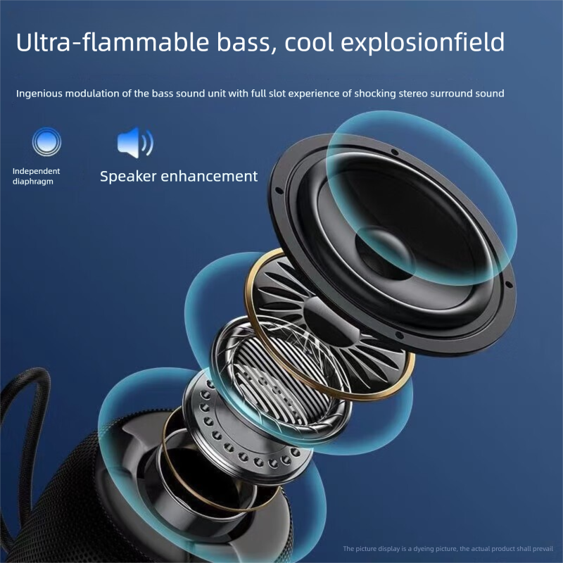 New Volume Colorful Light Effect Home Outdoor Mini Wireless Bluetooth Speaker Portable Long Battery Life Small Cannon_voghion.com