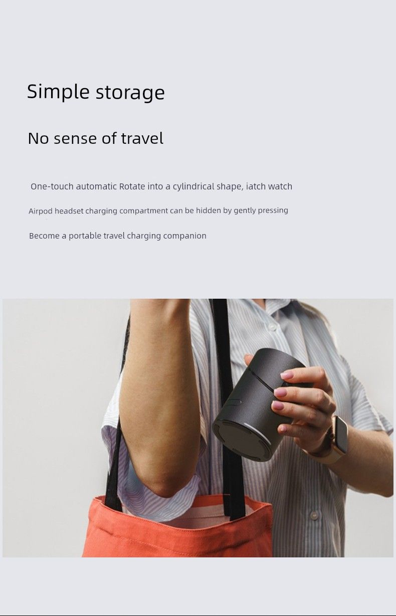 Caricabatterie wireless base certificato Qi2 tre in uno_voghion.com