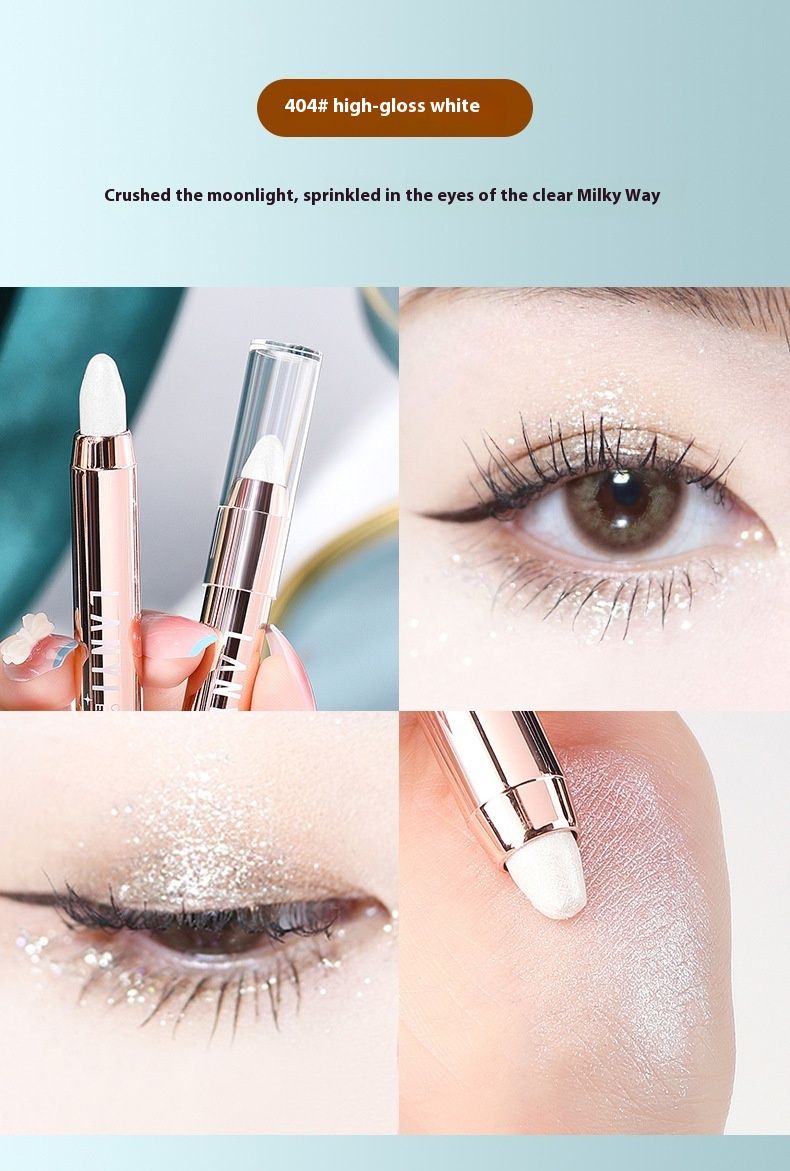 Stiloul fard de pleoape Phantom Iridescent Highlight este modelat cu o notă de sclipici fin perlat pentru a lumina fardul de pleoape cu cap dublu._voghion.com