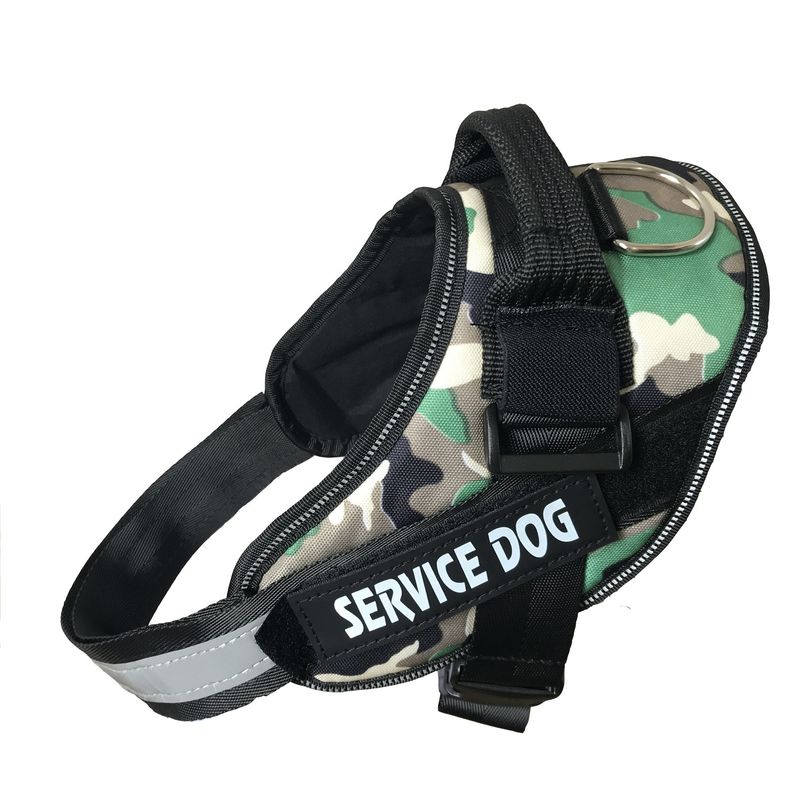 SERVICE DOG Pet For Large Dogs Golden Retriever K9 Dog Harness Walking Leash_voghion.com