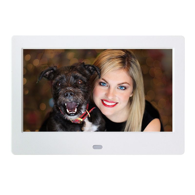 7inch HD LED Digital Frame Clock Calendar With Remote Control 800*480 Music Photo Video Player For Friends_voghion.com