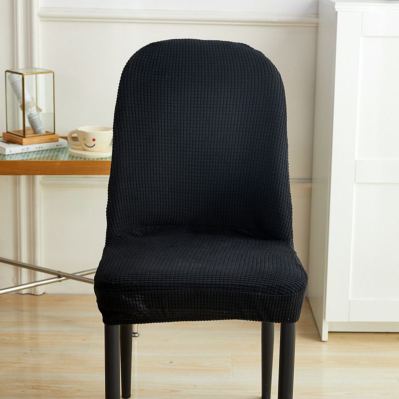 Curved Chair Cover All-inclusive Universal Dining Table And Chair Protective Cover Home Simple Modern Large Round Stool Cover_voghion.com