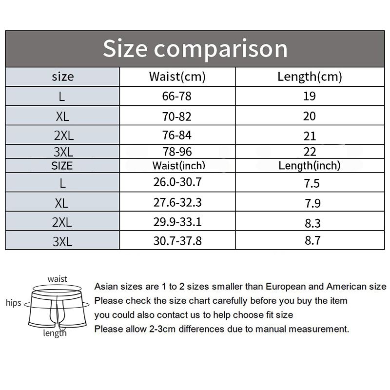MERCURY 3 stk/parti Herre åndbare brevtrusser Undertøj Sexede shorts Elastiske underbukser Calzoncillos Para Hombres Large Størrelse_voghion.com