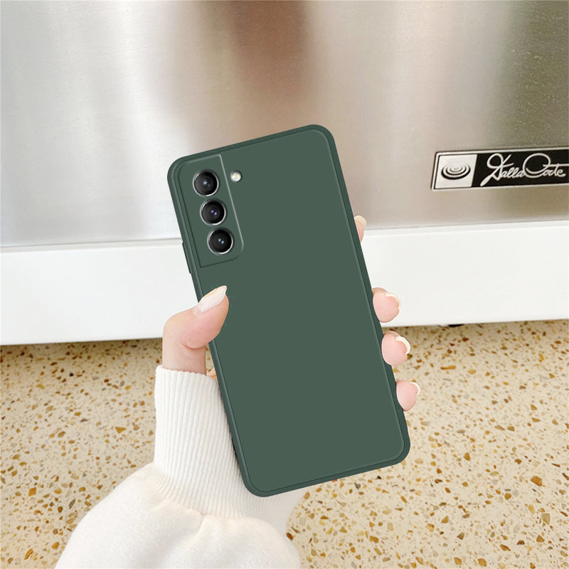 Firkantet silikondeksel til Samsung Galaxy S21 S22 S20 Plus FE Note 20 Ultra-deksel for Galaxy A52 A52S_voghion.com
