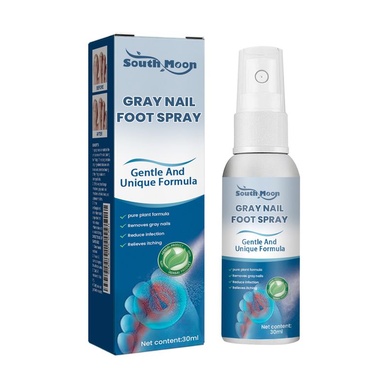 Spray nettoyant doux pour les pieds, hydratant, brillant et nourrissant pour les ongles, South Moon Care_voghion.com