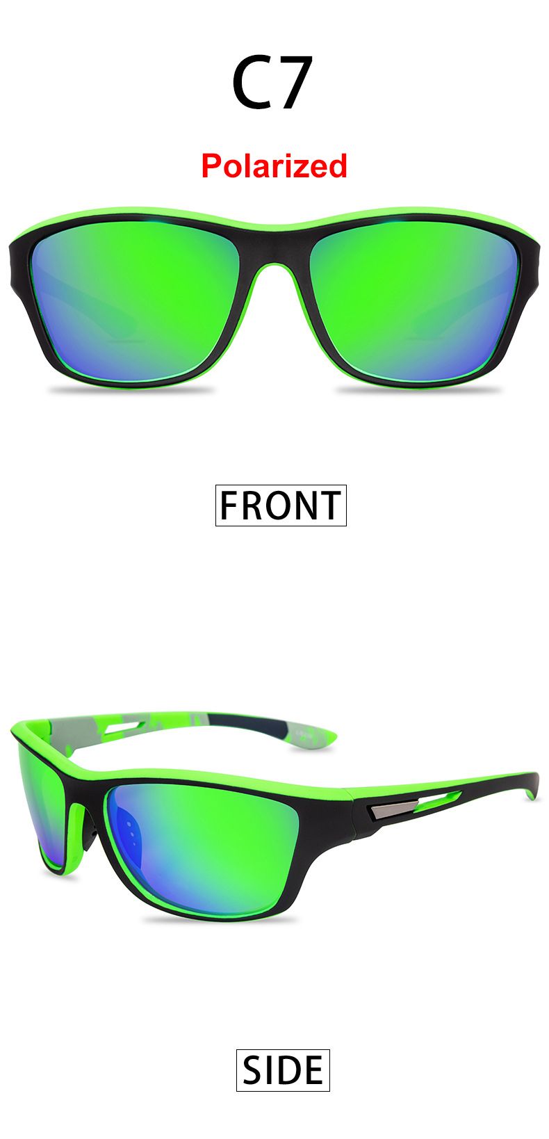 Gafas de sol deportivas polarizadas para conducir, andar en bicicleta, pescar y con protección UV._voghion.com