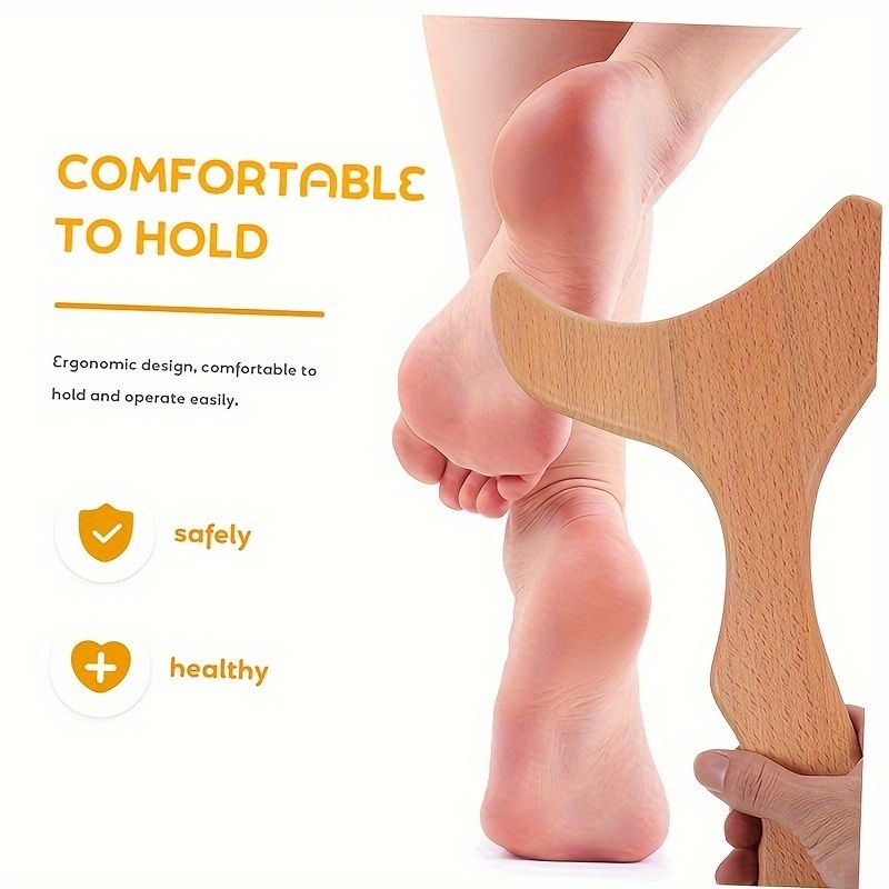 1 Stéck Holz Fëschschwanz Massageinstrument fir Ganzkierpermuskelentlastung - Multifunktionell fir gezielte Massage, perfekt fir den Heemgebrauch_voghion.com