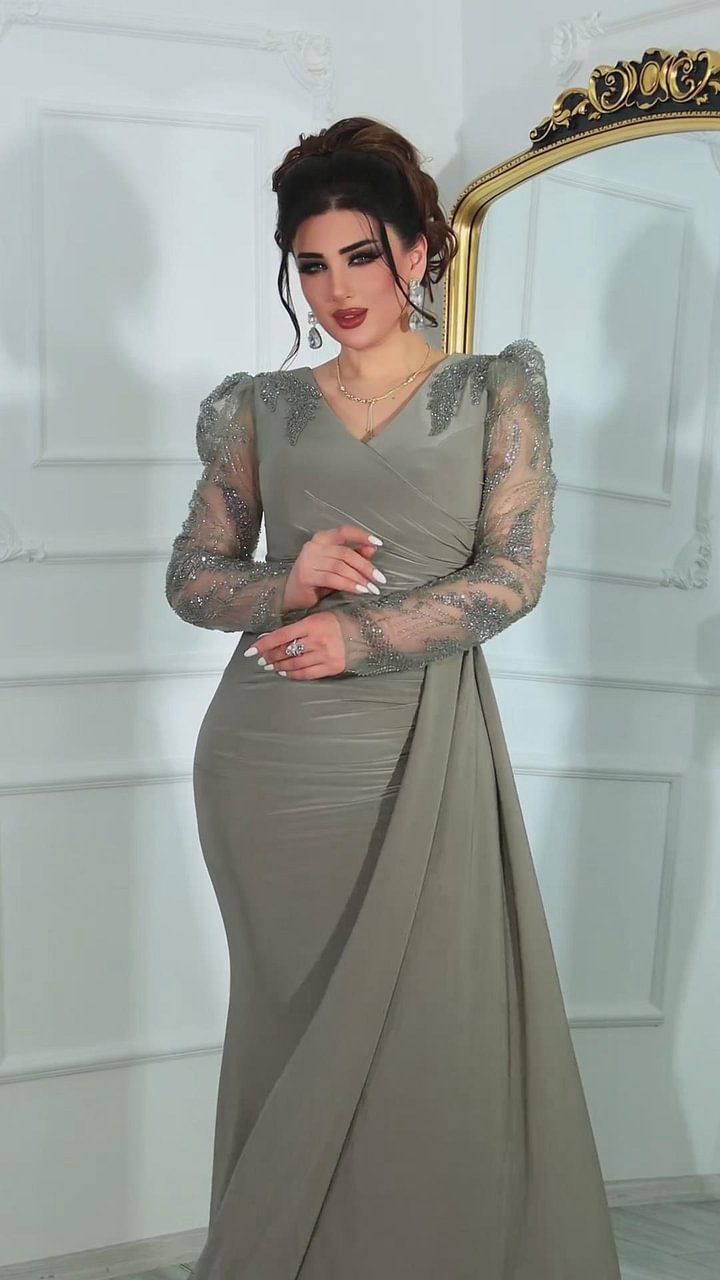 Dameskleding Luxe elegante kanten avondjurk Lange temperamentjurk_voghion.com