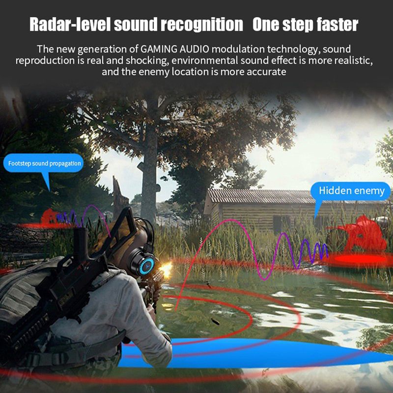 USB Gaming Headset 3.5mm Wired Headphones 7.1 Channel Stereo Surround Bass Earphone Helmet With Microphone For PC Laptop_voghion.com
