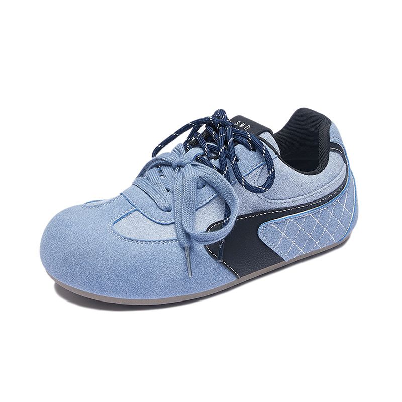 Retro German Training Little White Shoes Female Students Platform Heightening Shoes Casual Shoes Street Shooting Shoes_voghion.com
