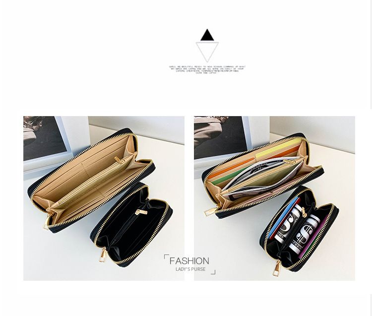 Women’s Bags New Spray Painted Long And Short Card Holder Wallet Wallet Multi Function Coin Purse Female Large Capacity Wallet_voghion.com