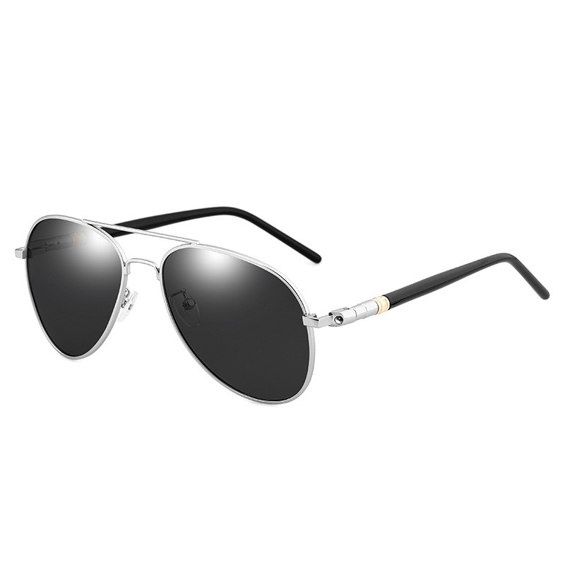 Neuheiten Klassische Polarisierte Sonnenbrille Für Männer Zum Autofahren Retro Metall Angeln Marke Designer Schwarz Pilot Sonnenbrille Männlich UV400 Schutzbrille_voghion.com