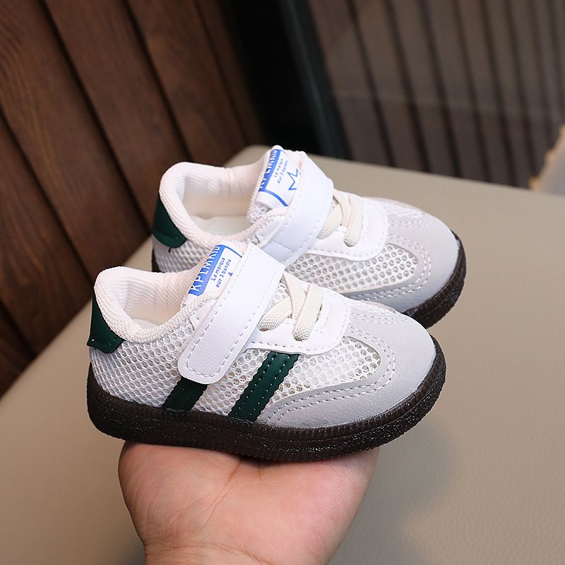 Spring/Summer Children's Single Breathable Casual Girls' Korean Edition Velcro Soft Sole Mesh Board Shoes, Boys' Moral_voghion.com