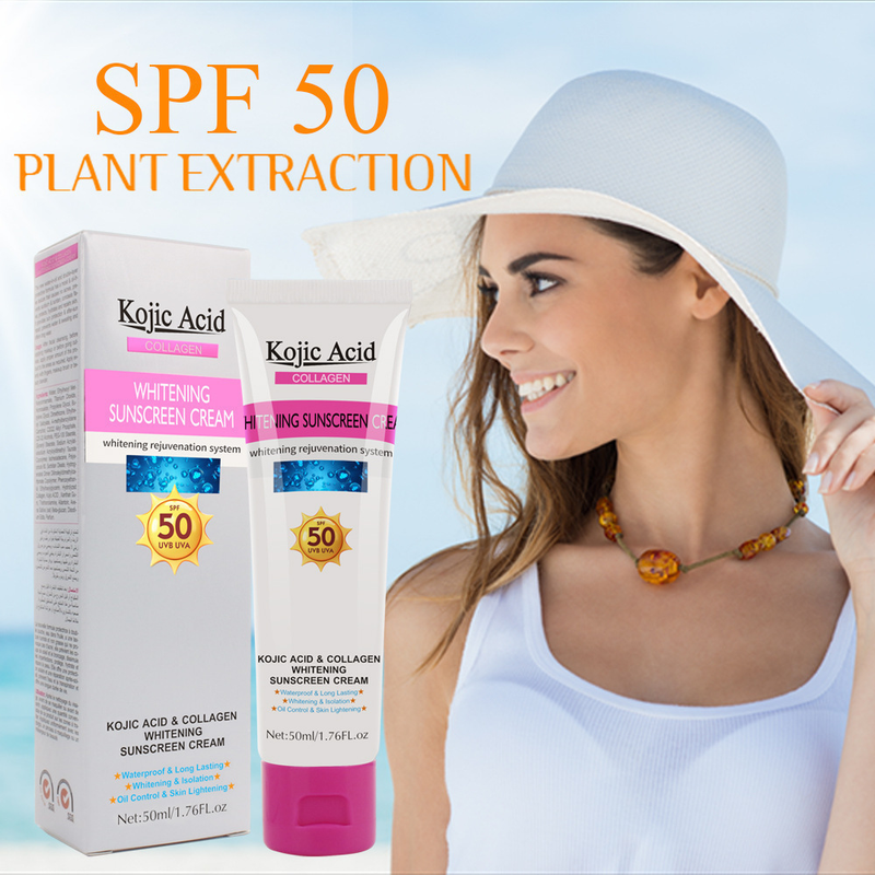 Loción aislante para el cuidado de la piel de GUANJING, protector solar con ácido kójico_voghion.com