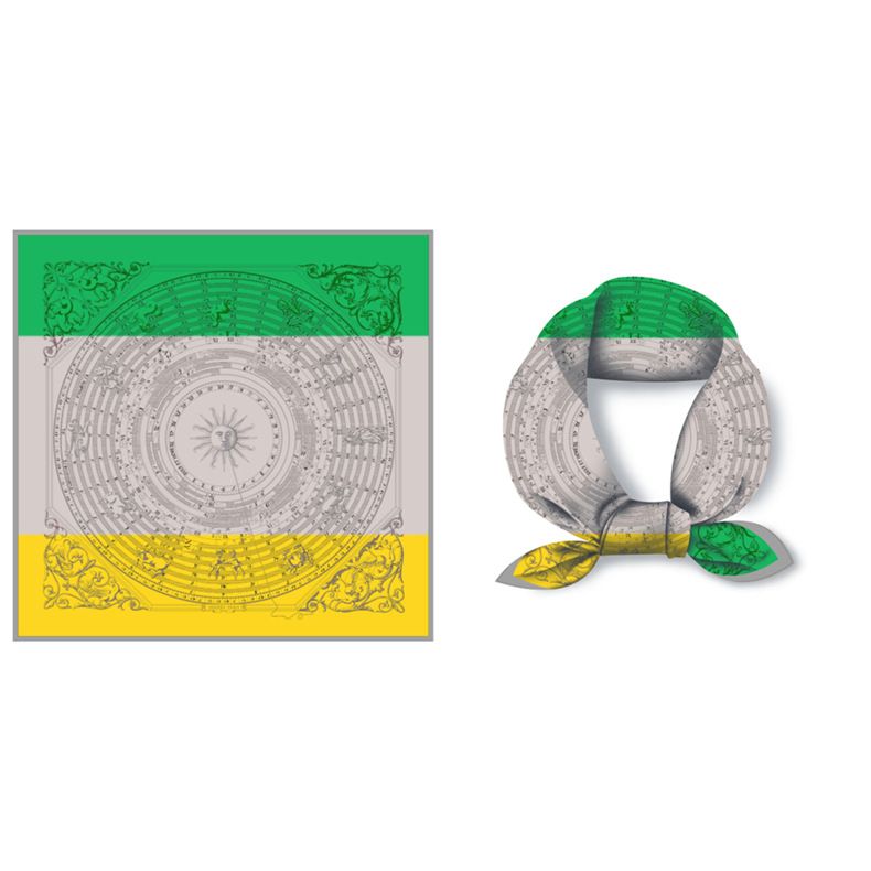 Spring simulation silk women's scarf print, versatile mother's small square scarf, 53cm, as a Mother's Day gift_voghion.com