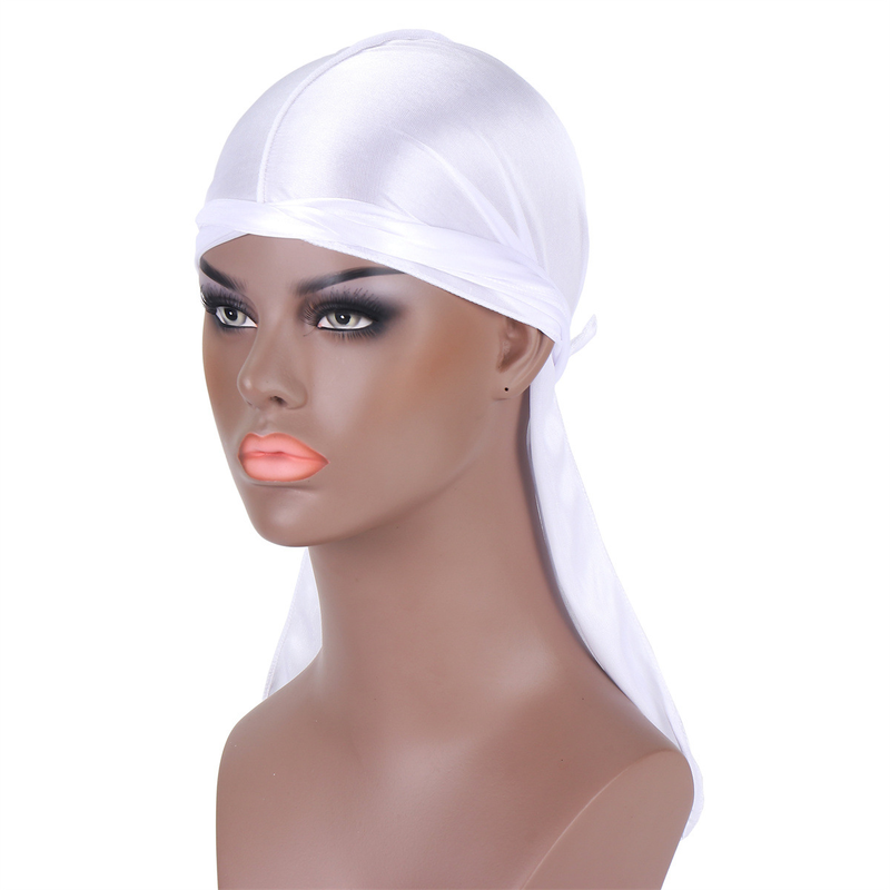 SILKY DURAG Headwear – Stretchy Long-Tail Bandana For Dance/Cycling (12 Colors)_voghion.com
