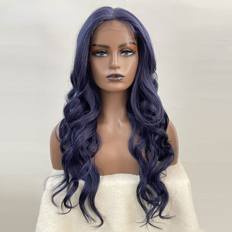 Haarverlängerungen & Perücken Rebecca Front Lace Perücke Haarperücken Damen Big Wave langes lockiges Haar Chemiefaser heiße Perücke_voghion.com