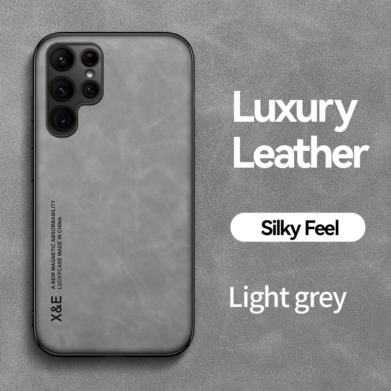 Custodia in pelle retrò di lusso per Samsung Galaxy S22 Ultra S21 Plus S20 FE S10 S9 Nota 20 10 M33 M32 Cornice morbida in silicone Pho_voghion.com