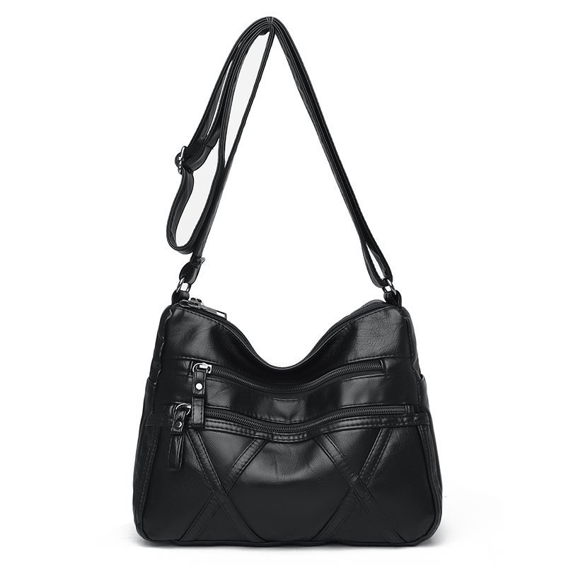 Single Shoulder Mom's 2023 Summer New Washed Soft Leather Women's Crossbody Large Capacity Middle aged and Elderly Bag_voghion.com