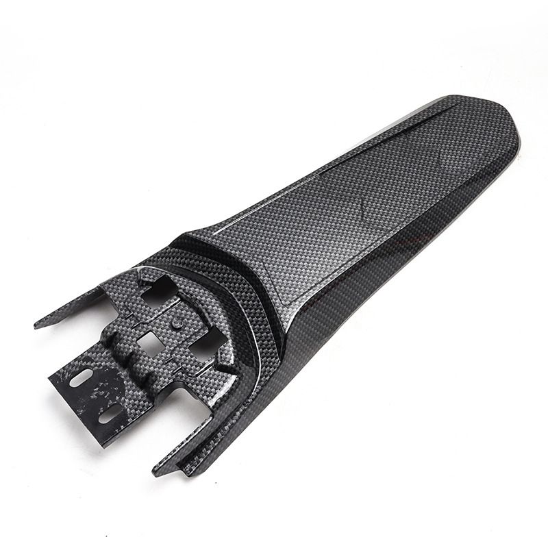 Universal Extended Rear Fender Mudguard For Electric Dirt Bikes - Durable & Stylish Carbon Fiber Design_voghion.com