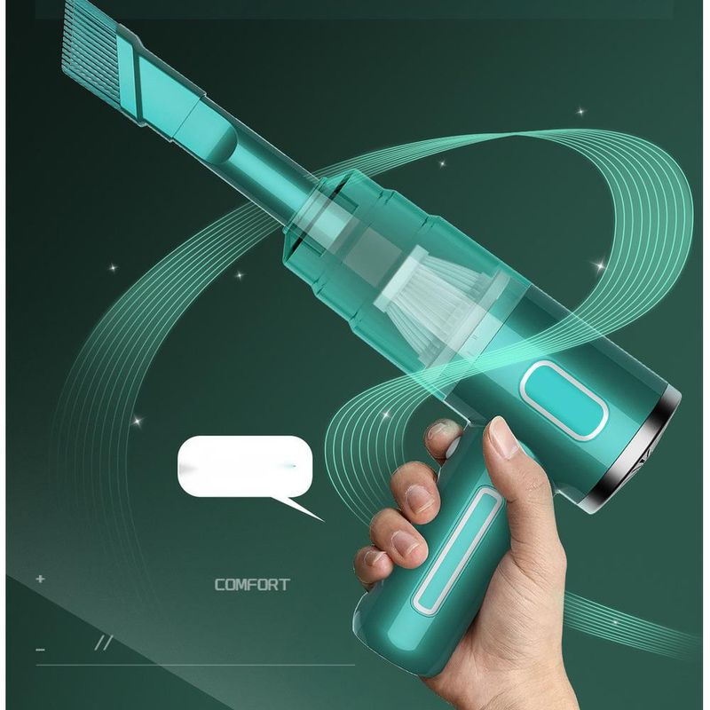 Aspirapolvere per auto senza fili, portatile, ad alta aspirazione, per uso domestico, piccolo mini soffiatore portatile per la rimozione della polvere._voghion.com
