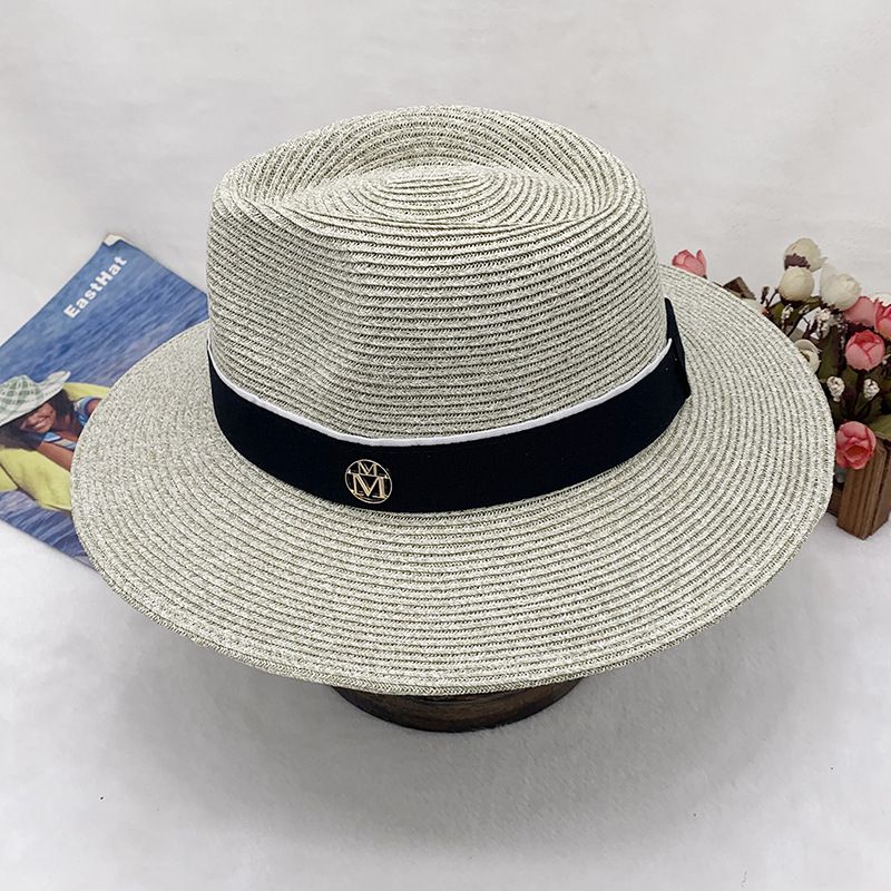 spring and summer new men's top hat Panama straw hat sun protection beach hat women's summer jazz hat trend_voghion.com