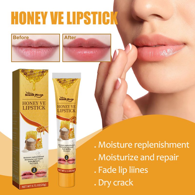 South Moon Honey VE Moisturizing Improve Dry and Rough lipstick_voghion.com