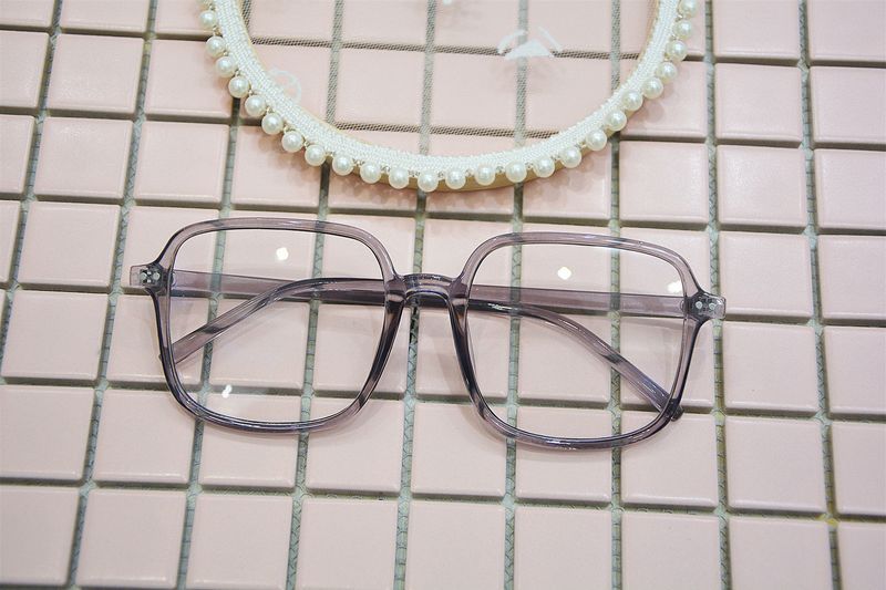 New Large Box Minimalist Flat Lens Ins Internet Famous Glasses_voghion.com