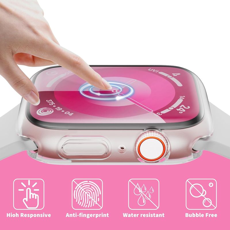 Case For IWatch 42mm 46mm 41mm 45mm 40mm 44mm Screen Protector Cover Soft TPU Bumper For IWatch Series 10/9/8/7/6/5/4/SE_voghion.com