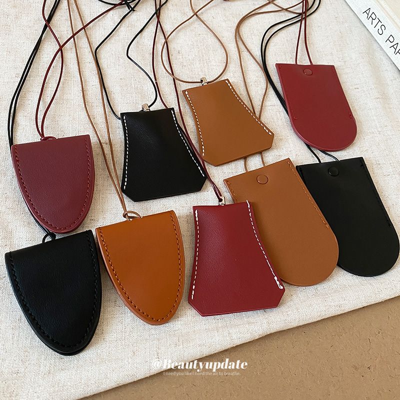 Design Sense Konkav geformte Schlüsselanhänger Anhänger Halskette lange tragbare Lagerung Schlüsselbein koreanische trendige Pullover Kette für_voghion.com