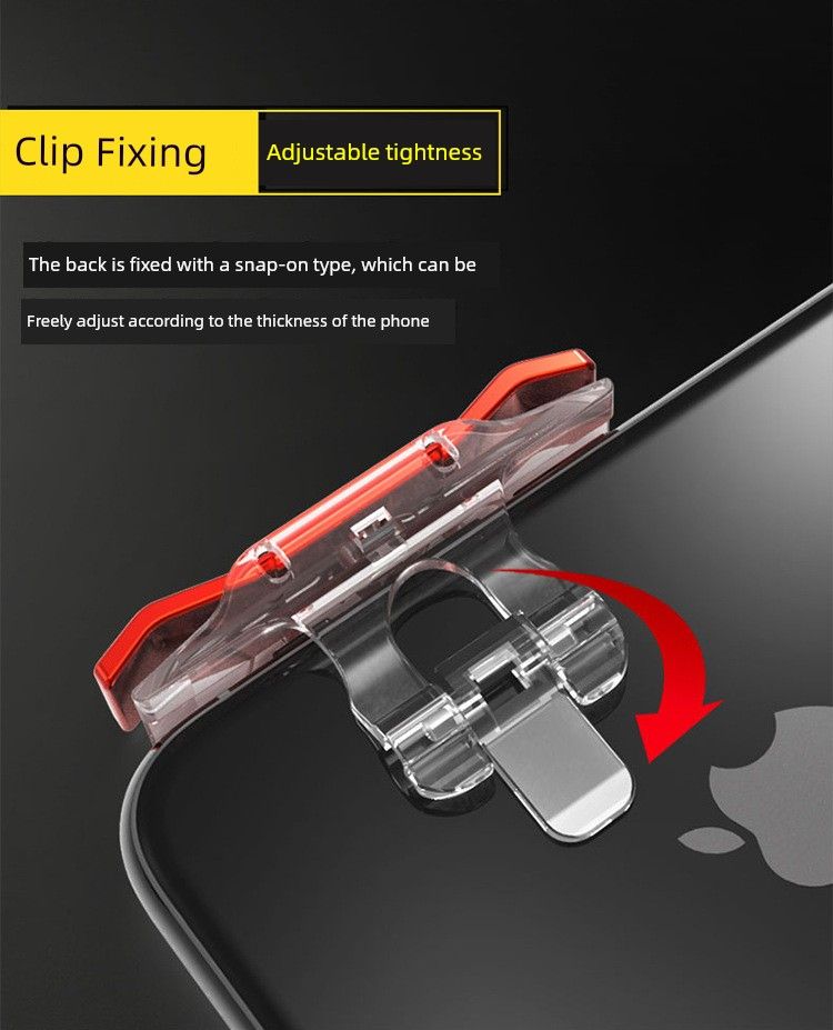 Nuovo arrivo PUBG Gadget da gioco Galvanico E9 Pingguo Special Aid Controller per giochi mobili Clip posteriore Pulsante in metallo_voghion.com