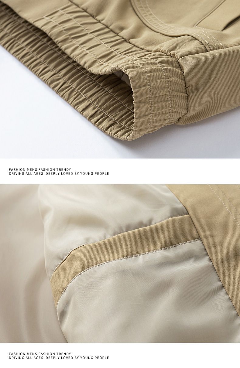 Men's Clothing Spring And Autumn New American High Street Versatile Jacket Men's Solid Color Lapel Coat Simple Workwear Jacket Trend_voghion.com