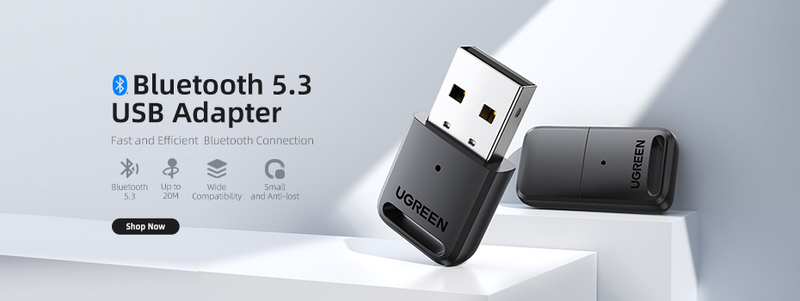 UGREEN USB Bluetooth 5.3 5.0 Dongle Adapter For PC Speaker Wireless Mouse Keyboard Music Audio Receiver Transmitter Bluetooth_voghion.com
