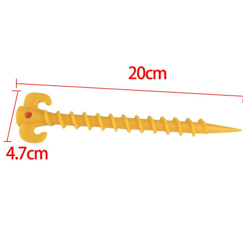 Picchetti per tende da campeggio in plastica a spirale con corno di pecora per escursionismo all'aperto_voghion.com