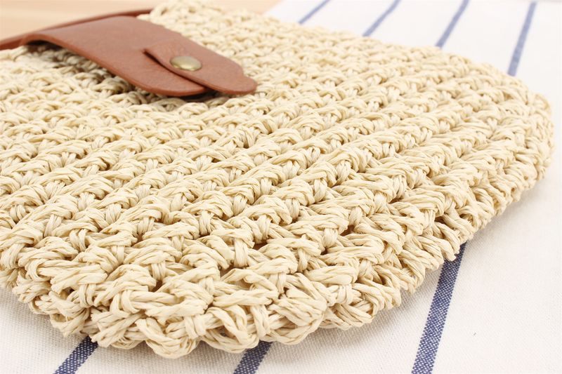 Women's Bags One Piece Of New Paper Rope Woven Small Bag For Seaside Vacation, Beach Photography Messenger Bag, Versatile Forest Style Messenger Bag_voghion.com