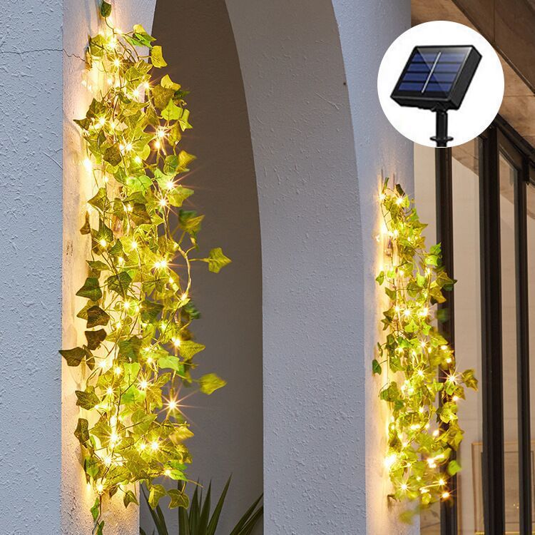 Lampki choinkowe LED zasilane energią słoneczną, wodoodporne, zasilane bateriami/USB, do ogrodu, na patio i na imprezę_voghion.com