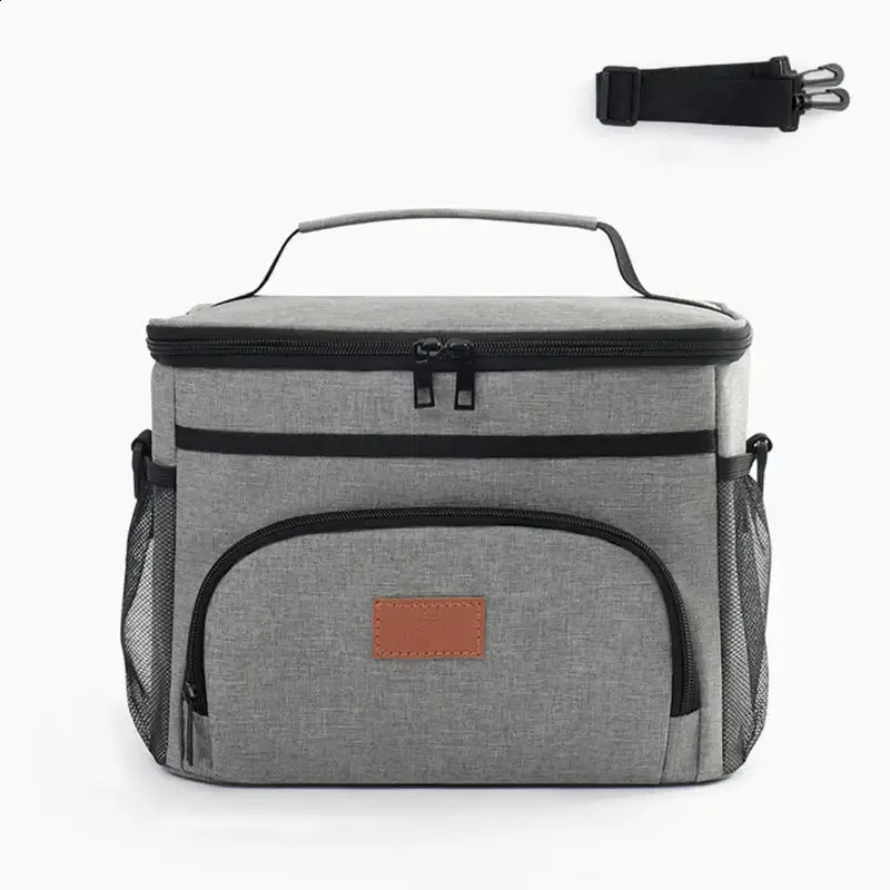 Large Capacity Leak Proof Lunch Backpack Large Picnic Cold And Warm Insulated Bag Outdoor Storage Shoulder 250318l_voghion.com