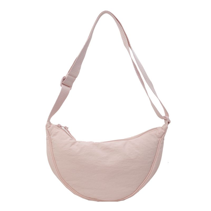 Nuova borsa da viaggio versatile piccola a tracolla tinta unita da donna in nylon464484_voghion.com