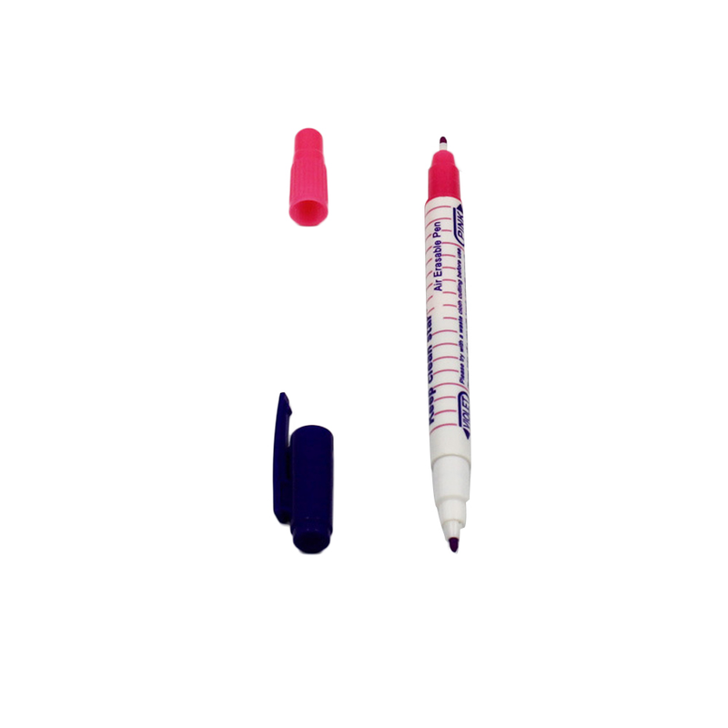 Penna sbiadimento solubile in acqua, doppia estremità, scomparsa automatica, marcatura di linee di tessuti per abbigliamento e scarpe, accessori per cucire fai da te_voghion.com