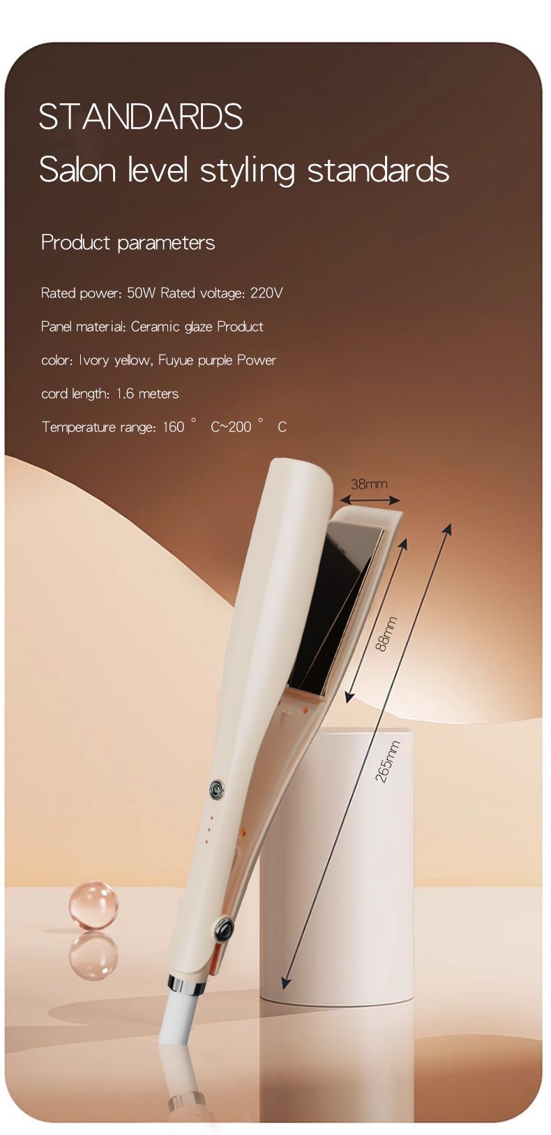 Mini-Ionen-Glätteisen und Lockenstab – 2-in-1-Reise-Haarstyler für Pony und kurzes Haar (kompakt, schnelle Hitze, krauses Haar)_voghion.com